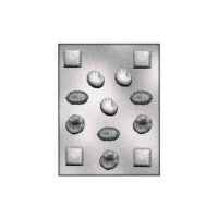 Forma na pralinky a čokoládky - mušle, 13x - 905102 Forme Varie | SILIKOMART, EasyChoc