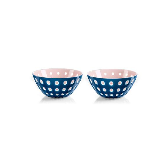 Sada dvoch misiek, priemer 12,5 cm, farba svetlo ružová s navy | GUZZINI, LE MURRINE