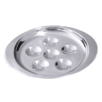 Tanier z nerezovej ocele na 6 slimákov 135x15 mm | CONTACTO, 38/006