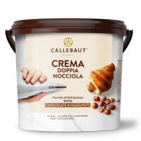 Krém na plnenie, 18% lieskový oriešok Crema Doppia Nocciola, vedro 5 kg | CALLEBAUT, FNN-S1835-651