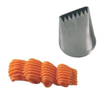 Zdobiaca špička - efekt prepletaného košíka - 35x45x27 mm - BD302-1 | MARTELLATO, Basket Piping Nozzles