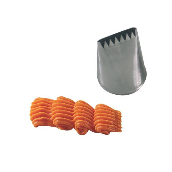 Zdobiaca špička - efekt prepletaného košíka - 35x45x27 mm - BD302-1 | MARTELLATO, Basket Piping Nozzles