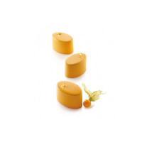 Sada silikonových forem na moučníky a monoporce - 3x5 ks, 76x47x45 mm, 125 ml + tác - Multiflex Oval 125/3 | SILIKOMART, Classic