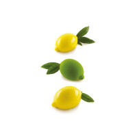 Sada forem pro přípravu chlazených dezertů - 4 ks, 120 ml, 88x61x44 mm - Limone & Lime 120 | SILIKOMART, 3D Fruits