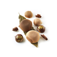 Sada forem pro přípravu chlazených dezertů - 6 ks, 110 ml, 72x74x40 mm - Marron Glacé 110 | SILIKOMART, 3D Fruits