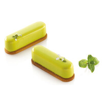 Sada forem na dezerty, éclairs + kráječ - 12x 30 ml, 83x23x21 mm | SILIKOMART, Caroline 30
