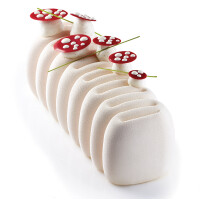 Silikónová forma na 3D dezert - 250x90x85 mm, 1000 ml - KE022S | PAVONI, Creme