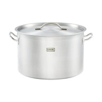 Nerezový hrniec s pokrívkou, stredný 40 cm, 32,6 l | GREDIL, 012405