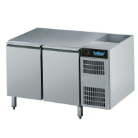 Mraziaci stôl 2 dverový 270 l, bez pracovnej dosky, 1246x675x800 mm | RILLING, ATK EK721 1600