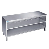 Pracovní stůl 1400x600x900 mm s 2 policemi, s pracovní deskou bez zadního lemu | RILLING, ASG 0614A 0000