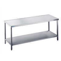 Podstavec pracovného stola 1700x700x850 mm s policou a bez pracovnej dosky | RILLING, ATZ 0717U 0000