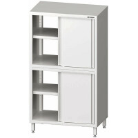 Nerezová skriňa dvojitá priechodná s posuvnými dvierkami 800x500x1800 mm | STALGAST, 981665080