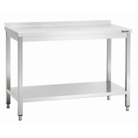 Pracovný stôl séria 600 s lištou, 1800x600x850 mm | BARTSCHER, 308186