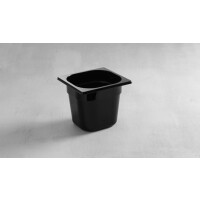 Gastronádoba GN 1/6 65 mm, čierny polykarbonát | HENDI, 862735