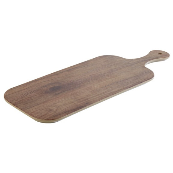 Servírovacia tácka, melamín imitujúci drevo 480x200x15 mm | APS, Oak