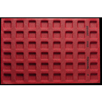 Forma s mikroperforáciou na zákusky a dezerty - 600x400 mm, 48 ks x 37/45x16 mm, 27 ml - FF03 | PAVONI, Formasil