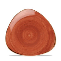 Porcelánový tanier trojuholníkový, ručne zdobený 19,2 cm | CHURCHILL, Stonecast Spiced Orange