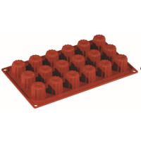 Silikónová forma Formaflex na monoporcie - 300x175 mm, 18 ks x 35x35 mm, 24 ml - FR037 | PAVONI, Mini Canelle