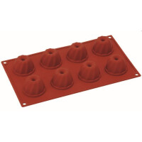 Silikónová forma Formaflex na monoporcie - 300x175 mm, 8 ks x 52x32 mm, 50 ml - FR069 | PAVONI, Mini Guglhupf