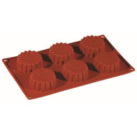 Silikónová forma Formaflex na monoporcie - 300x175 mm, 6 ks x 68x27 mm, 75 ml - FR045 | PAVONI, Mini Margherita