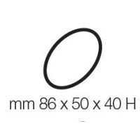 Sada: tácka + 35 formičiek na monoporcie - 600x400 mm, 75 gr, ovál, 86x50x40 mm | PAVONI, TOS