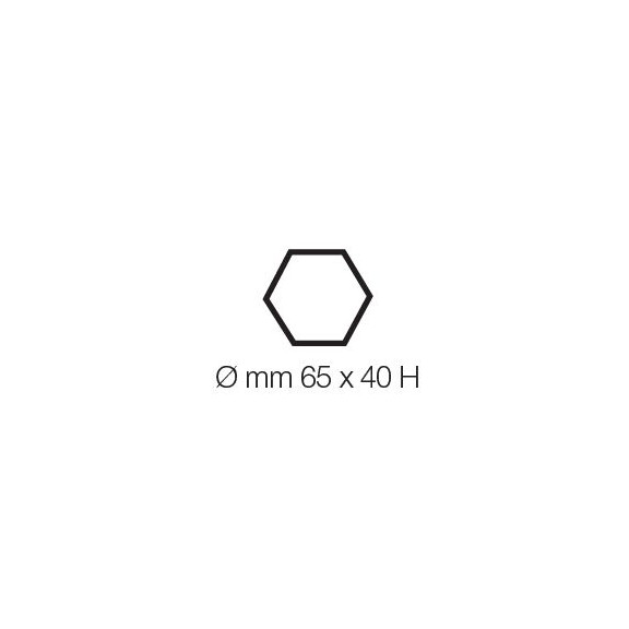 Vykrajovátko z nerezovej ocele - hexagon, 42x25 mm | PAVONI, CMES