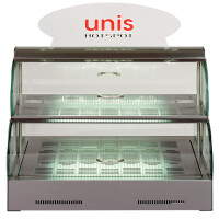 Reklamný panel gravírovaný pre teplú a chladiaca vitrínu PE2, PE3 | UNIS, Hot Spot, Loire