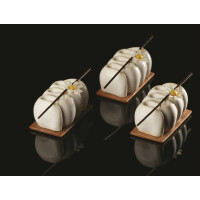 Silikónová forma na monoporcie - 400x300 mm, 15 ks x 80x46x38 mm, 100 ml - PX4342S | PAVONI, Turn