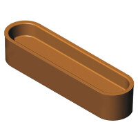 Vložka - forma pre zariadenie COOKMATIC a COOKMATIC SPECIAL na 14 kusov o rozmeroch 126x32x15 mm, eklérka | PAVONI, PIASTRA38