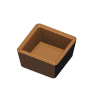 Vložka - forma pre zariadenie COOKMATIC a COOKMATIC SPECIAL na 30 kusov o rozmeroch 33x33x17 mm, kvádrová šálka | PAVONI, PIASTRA10