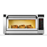 Jednokomorová pec na pizzu , 1x pizza 50 cm, komora o rozmeroch 535x535x195 mm | PIZZA MASTER, CounterTop 551ED
