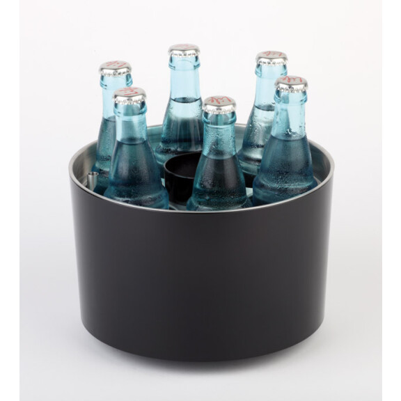 Cooler na 6 fliaš "Sieger Design", čierny | APS, 00621