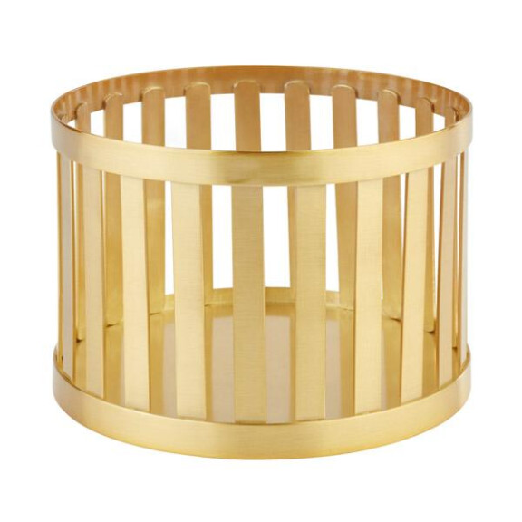 Okrúhly kovový košík Ø 21 cm, zlatý | APS, Basket