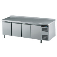 Chladiaci stôl 570 l, 4 dvierka, bez zadného lemu, 2195x700x850 mm | RILLING, AKT EK741 1602
