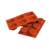 Forma na múčniky a dezerty SF205 CYLINDERS | SILIKOMART, Round