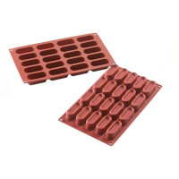 Silikónová forma SF179 MINI DESSERT OVAL oválne tvary 60×24,5×23 mm, 20 ks | SILIKOMART, Ellipse