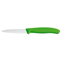 Nôž na zeleninu, zúbkovaný, 80 mm, zelený | VICTORINOX, Swiss Classic, 6.7636.L114
