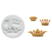 Forma na cukrovú hmotu SLK 281 - 3 koruny, 58x24 mm | SILIKOMART, Sugarflex Crowns