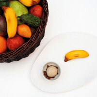 Silikónová forma na chuťovky, banán, 12 x jamôk, 300x175 mm, 40 ml - GG035S | PAVONI, Baby Banana