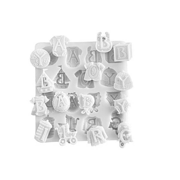 Forma na cukrovú hmotu SLK 262 - ABC, 43x43 mm | SILIKOMART, Sugarflex ABC