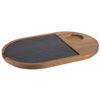 Bufetová tácka na servírovanie 280x175x20 mm, oválna | APS, 00814