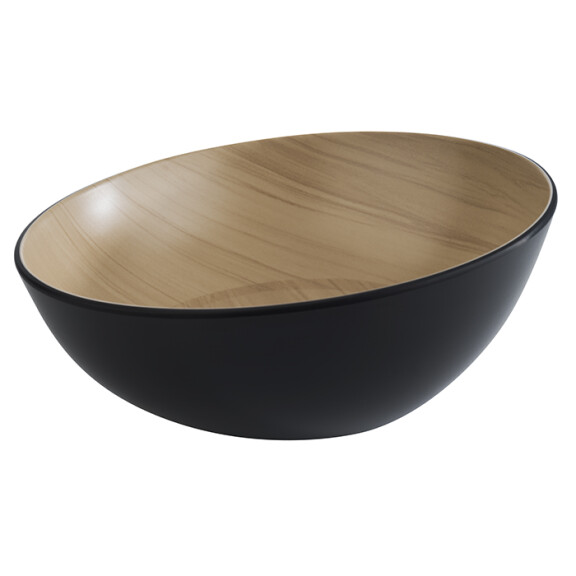 Servírovacia miska ø215x85 mm, černo-žltá | APS, Frida Lock
