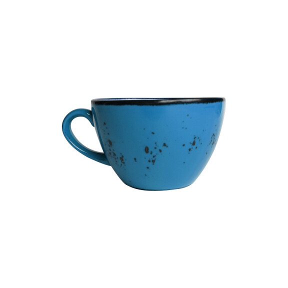 Šálka na cappuccino z porcelánu, 0,285 l, modrá | FINE DINE, Kolory Ziemi Iris