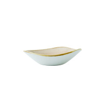 Miska v tvare toruholníka, béžová, ručne zdobená 600 ml | CHURCHILL, Stonecast Nutmeg Cream