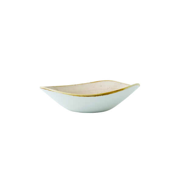 Miska v tvare toruholníka, béžová, ručne zdobená 600 ml | CHURCHILL, Stonecast Nutmeg Cream