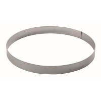 Cukrársky ráfik guľatý - 260 mm x 20 mm - 1H2X26 | MARTELLATO, STAINLESS STEEL BANDS
