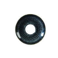 Porcelánová podšálka, bielo-grafitová 15,6 cm | CHURCHILL, Homespun Style Charcoal Black