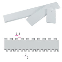 Dekoračná stierka - 34 cm -PDM1/2 | MARTELLATO, DECORATIVE COMBS