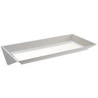 Sada jednorázových tanierov, biely - 110 mm x 245 mm x 18 mm - ZENTR01 | MARTELLATO, MONOUSO & TAKE AWAY