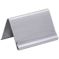 Stojan z nerezovej ocele na kartu menu so zahnutím 59x25 mm | CONTACTO, 303/035